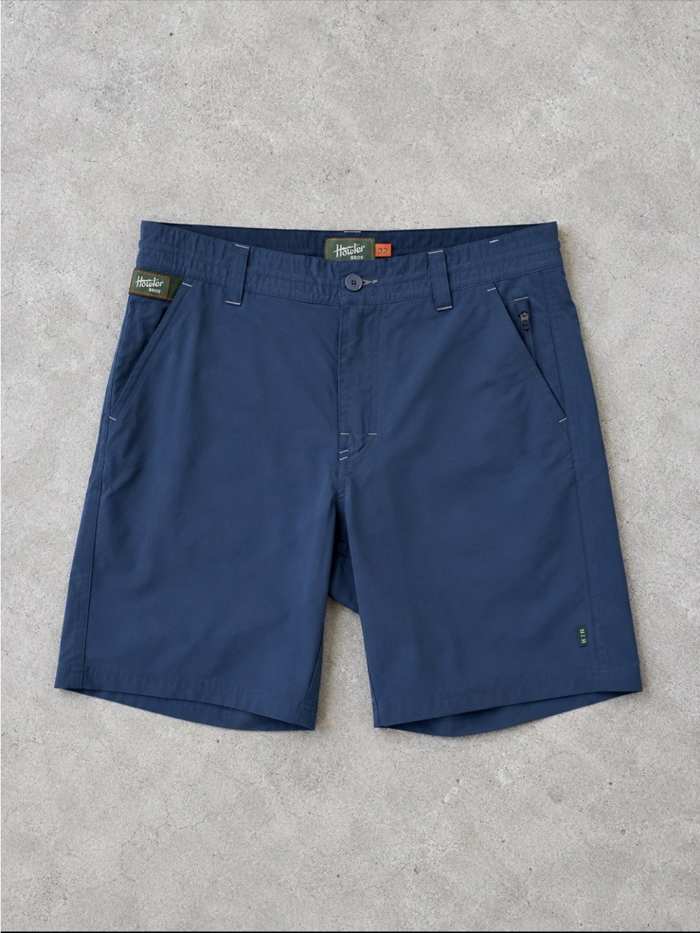Howler Bros Horizon Hybrid Ripstop Shorts Men 32 Blue Performance Stretch